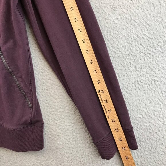 Lululemon  Plum Zip-Up Hoodie Jacket S Cotton Blend men's - Picture 8 of 11